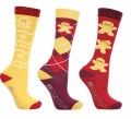 HyChristmas Mizs Gingerbread Socks (Pk3)